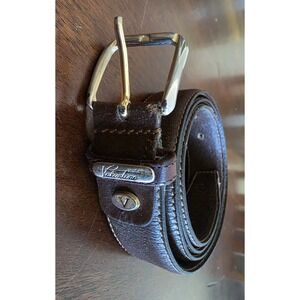 Vintage Valentino Creations Men's Brown Belt Dress Fashion Accessory